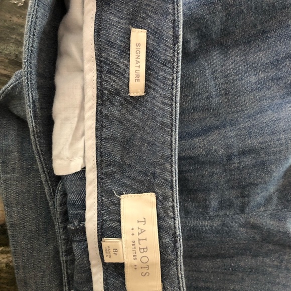 Talbots Signature Linen Like Capris Sz 8P - Picture 4 of 5